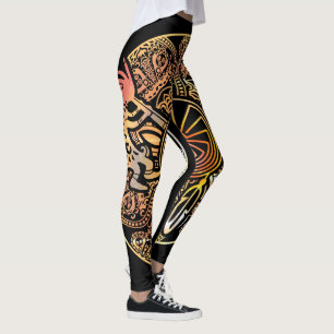 Kokopelli Duo - Man In The Maze - Dreamcatcher 1 Leggings
