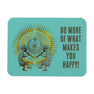 Kokopelli Duo - Man In The Maze - Sun 1 Magnet