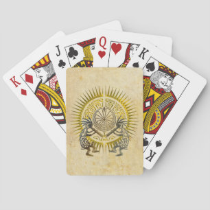Kokopelli Duo - Man In The Maze - Sun 1 Playing Cards