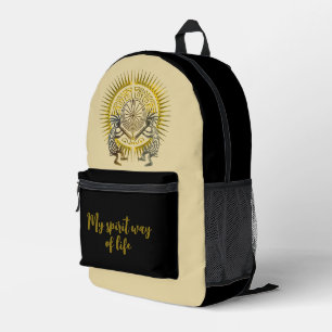 Kokopelli Duo - Man In The Maze - Sun 1 Printed Backpack