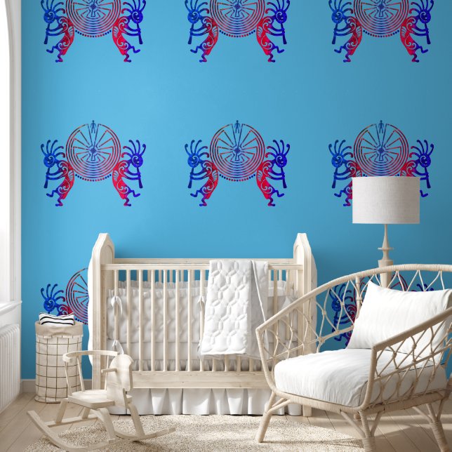 Kokopelli Duo - Man In The Maze - Symbols 1a Wallpaper (Kids)