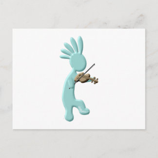 Kokopelli Fiddle Postcard