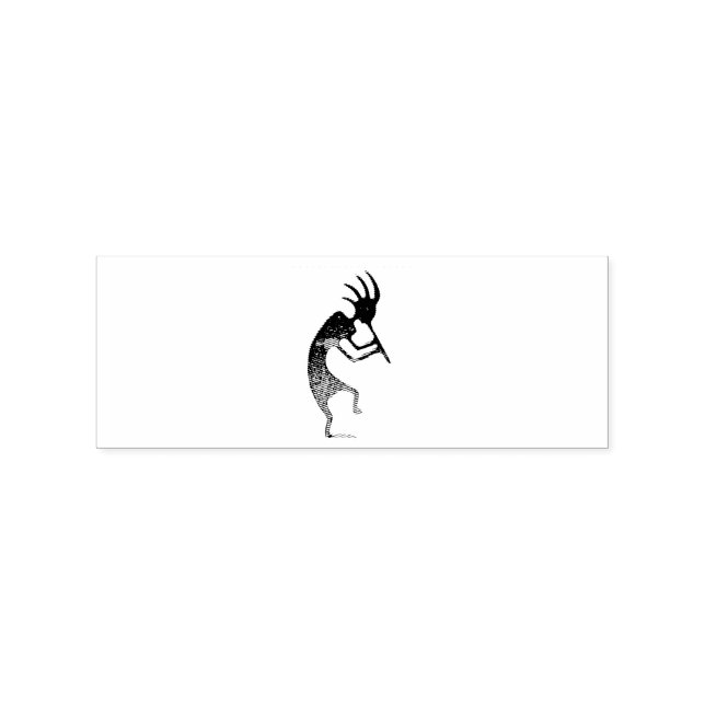 kokopelli flute player rubber stamp (Imprint)