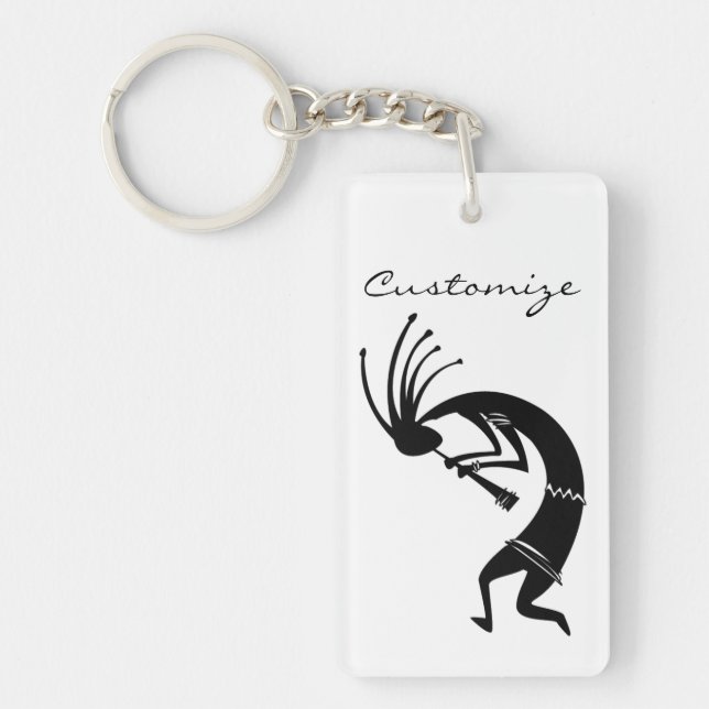 Kokopelli flute player Thunder_Cove Key Ring (Front)