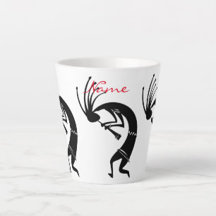Kokopelli flute player Thunder_Cove Latte Mug