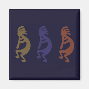 Kokopelli Group of Flute Playing Figures Magnet
