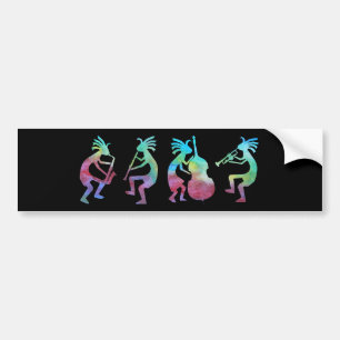 Kokopelli Jazz Quartet Bumper Sticker