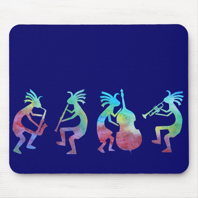 Kokopelli Jazz Quartet Mouse Pad (Front)