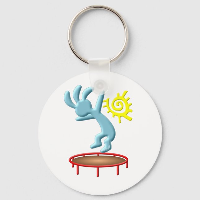 Kokopelli Kids Trampoline Key Ring (Front)