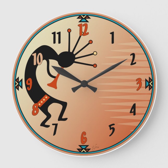 Kokopelli Large Clock (Front)