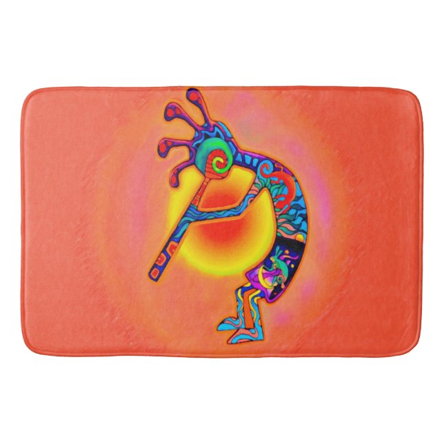 Kokopelli Lizard Sun Bath Mat (Front)