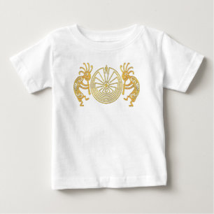KOKOPELLI / MAN IN THE MAZE gold + your ideas Baby T-Shirt