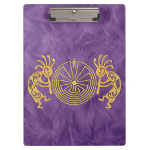 KOKOPELLI / MAN IN THE MAZE gold + your ideas Clipboard