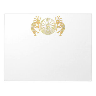 KOKOPELLI / MAN IN THE MAZE gold + your ideas Notepad