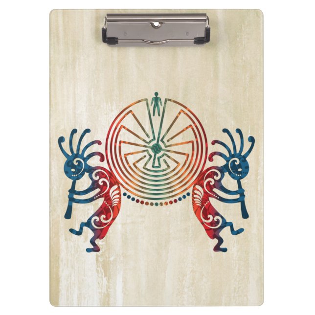 KOKOPELLI / MAN IN THE MAZE + your ideas Clipboard (Front)