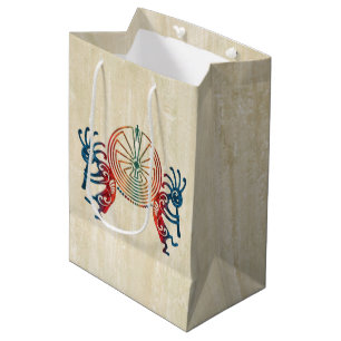 KOKOPELLI / MAN IN THE MAZE + your ideas Medium Gift Bag