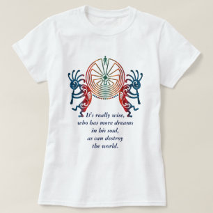 KOKOPELLI / MAN IN THE MAZE + your text T-Shirt