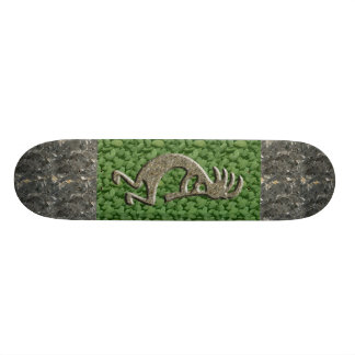 Kokopelli - Marble & Green Rock pattern. Skateboard