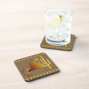 Kokopelli Mesa & Cactus Set #1 Coaster