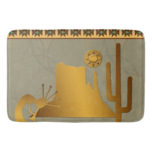 Kokopelli Mesa & Cactus Set #2 Bath Mat