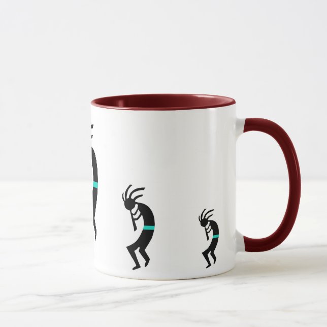 Kokopelli Mug -- Native American Flute Player (Right)