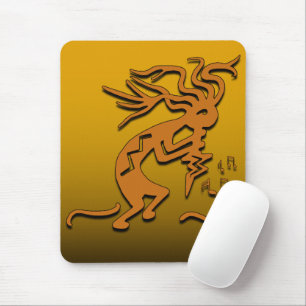Kokopelli Musical Merry Maker & Notes Mouse Pad