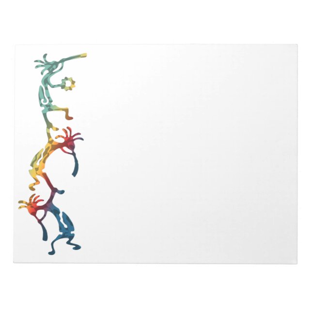 KOKOPELLI musician acrobats + your ideas Notepad (Front)