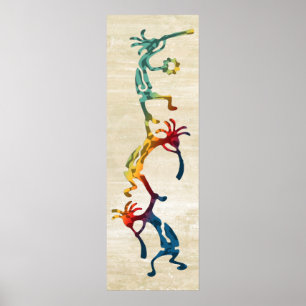KOKOPELLI musician acrobats + your ideas Poster