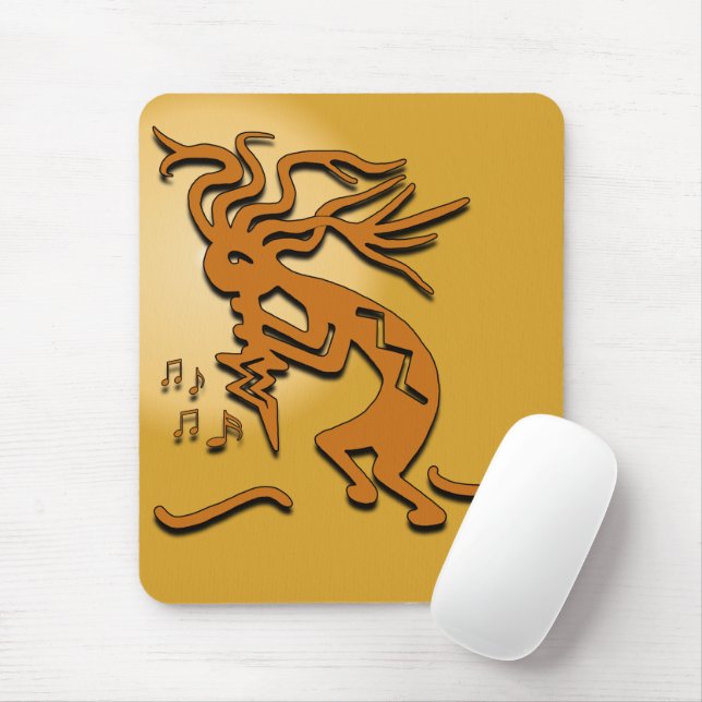 Kokopelli Musician Mouse Pad (With Mouse)