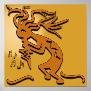 Kokopelli Musician Poster