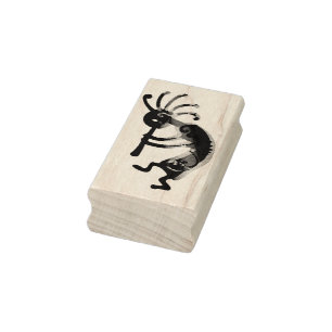 KOKOPELLI musician reight + your ideas Rubber Stamp