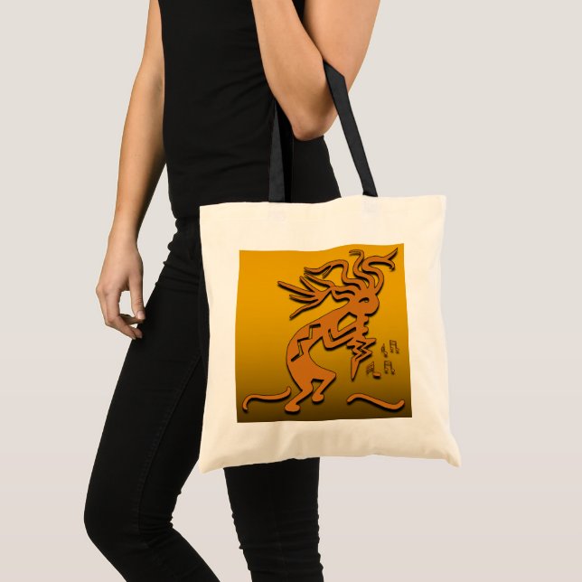 Kokopelli Musician Tote Bag (Front (Product))