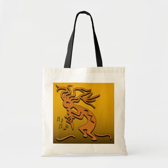 Kokopelli Musician Tote Bag (Front)
