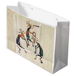 KOKOPELLI musician trio + your ideas Large Gift Bag