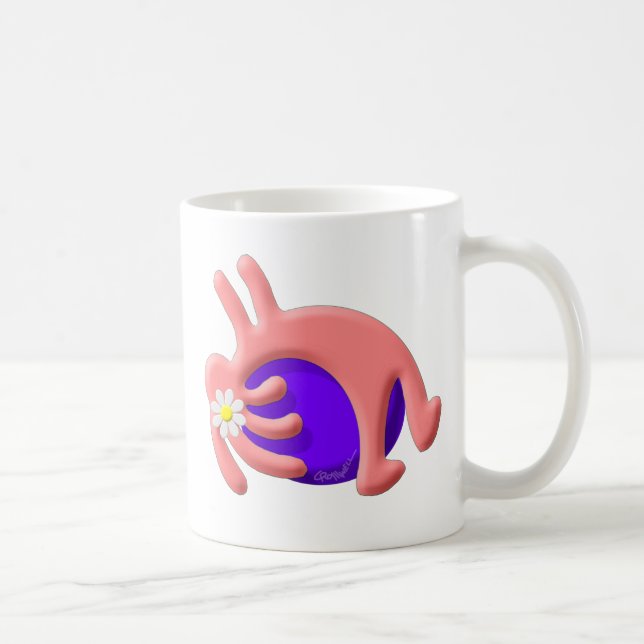 Kokopelli Native American Pilates Coffee Mug (Right)