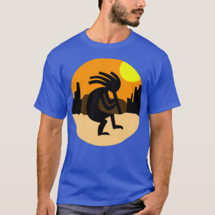 Kokopelli Native American Sunset T-Shirt