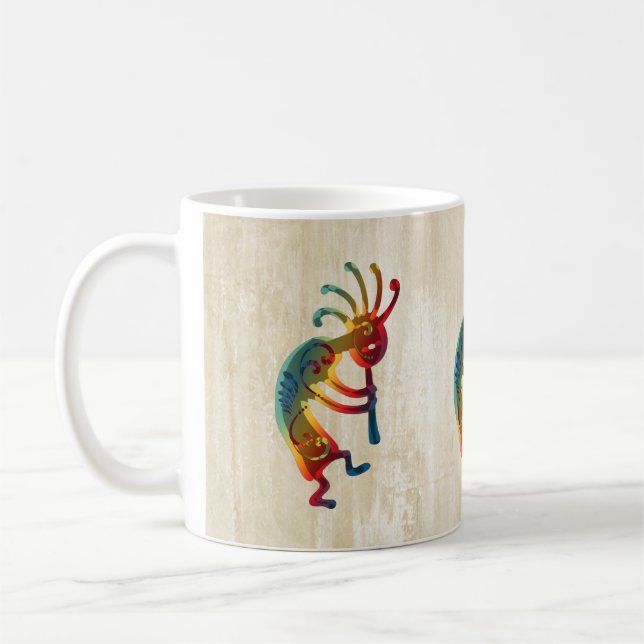 KOKOPELLI ornaments + your ideas Coffee Mug (Left)