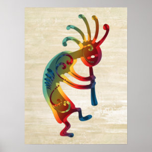 KOKOPELLI ornaments + your ideas Poster