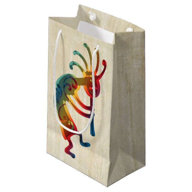 KOKOPELLI ornaments + your ideas Small Gift Bag (Front Angled)