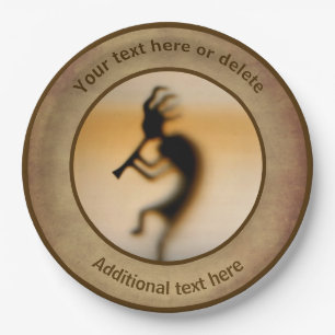 Kokopelli Personalised Party Paper Plate