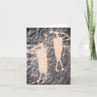 Kokopelli Petroglyph Moab Utah Note Card
