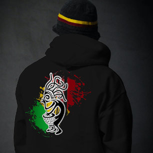 Kokopelli rasta drummer hoodie