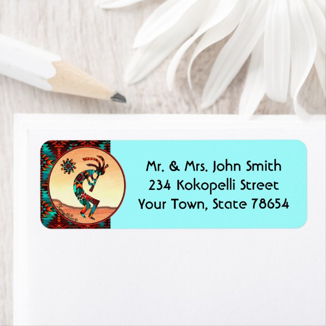 Kokopelli Return Address Label (Insitu)
