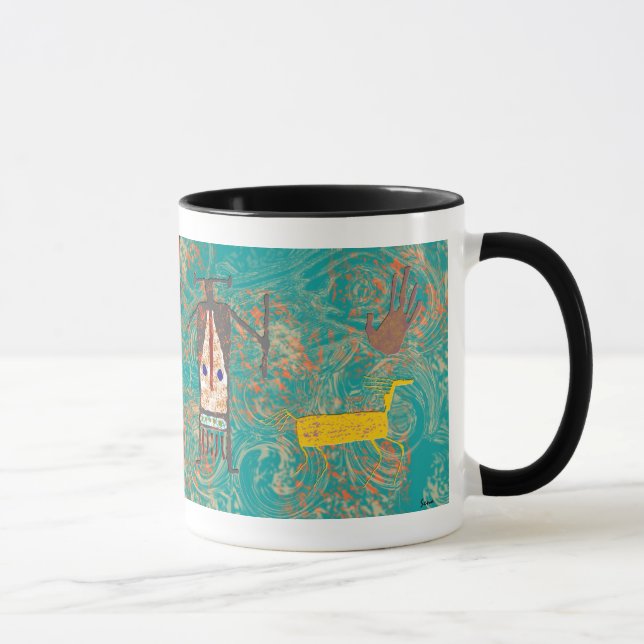 Kokopelli - Rock Art Mug (Right)