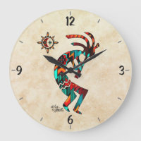 Kokopelli Round Wall Clock