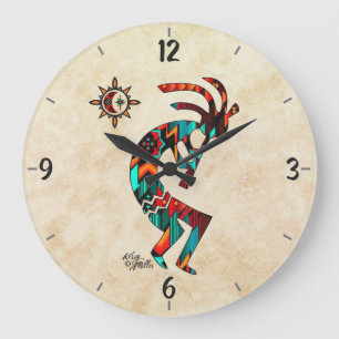 Kokopelli Round Wall Clock