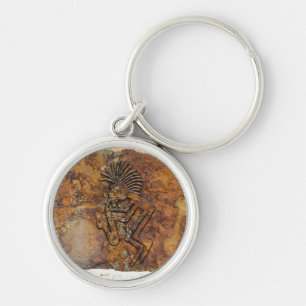 Kokopelli Saxaphone Player Petroglyph Key Ring