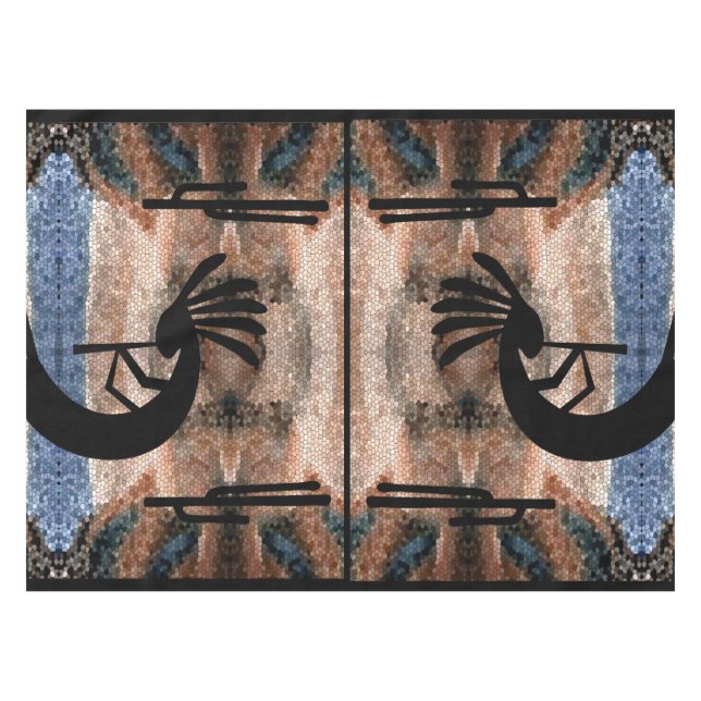 Kokopelli Southwest Desert Mosaic  52 x 70 Tablecloth (Front (Horizontal))