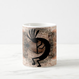 Kokopelli Southwest Desert Mosaic Coffee Mug
