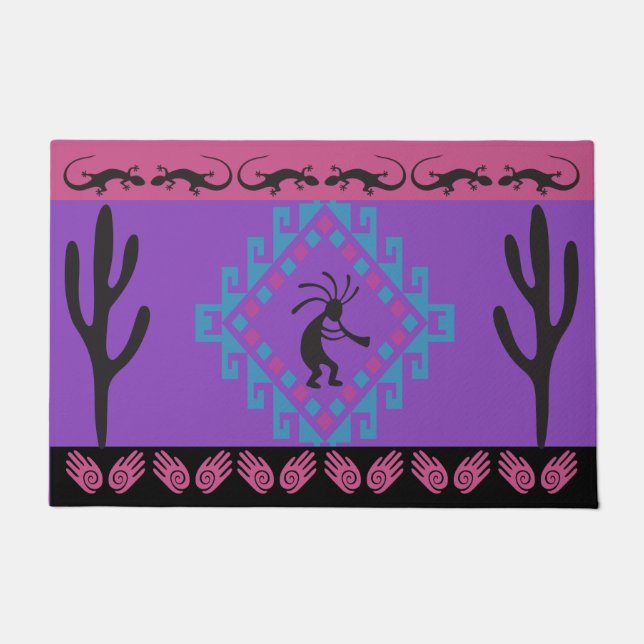 Kokopelli Southwest Doormat (Front)